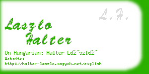 laszlo halter business card